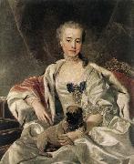 LOO, Louis Michel van ) Portrait of Catherina Golitsyna oil painting reproduction